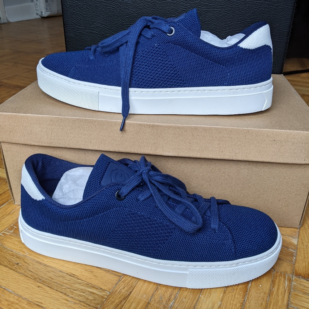 NIB Greats Royale EnviroKnit Navy White Sneaker Shoe EU40 Vegan Recycled